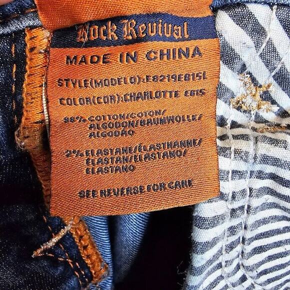 Size 27 Rock Revival Charlotte Easy Boot Cut Jeans - SEE PHOTOS AND DESCRIPTION - Picture 16 of 16